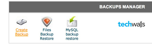 Back up database